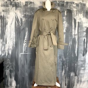 Vintage London Fog Double Breasted Maincoats Trench Khaki